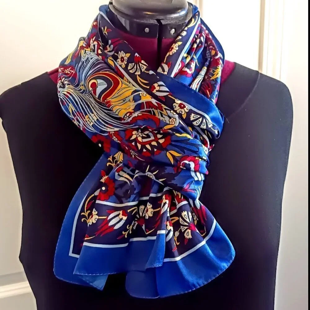 Kule Silk Bursa Turkiye Oblong Scarf Wrap